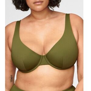 NWT CUUP Scoop Swim Top Bikini 38D/40C/42B